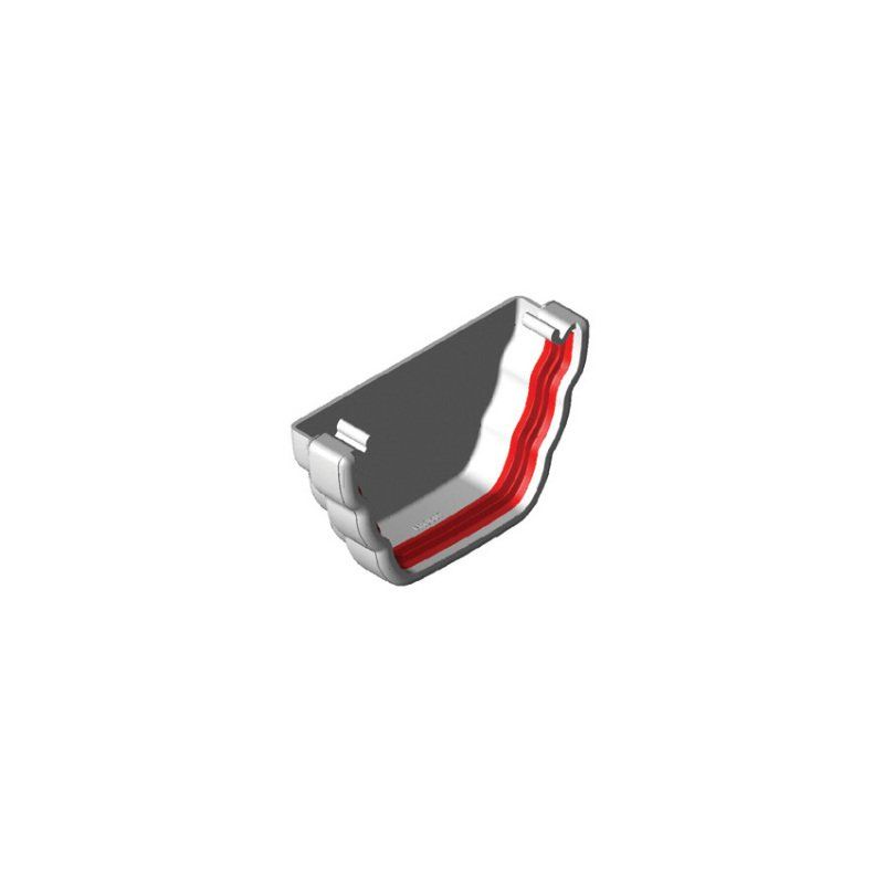 FREEFLOW OGEE STOP END EXTERNAL WHITE FRO607