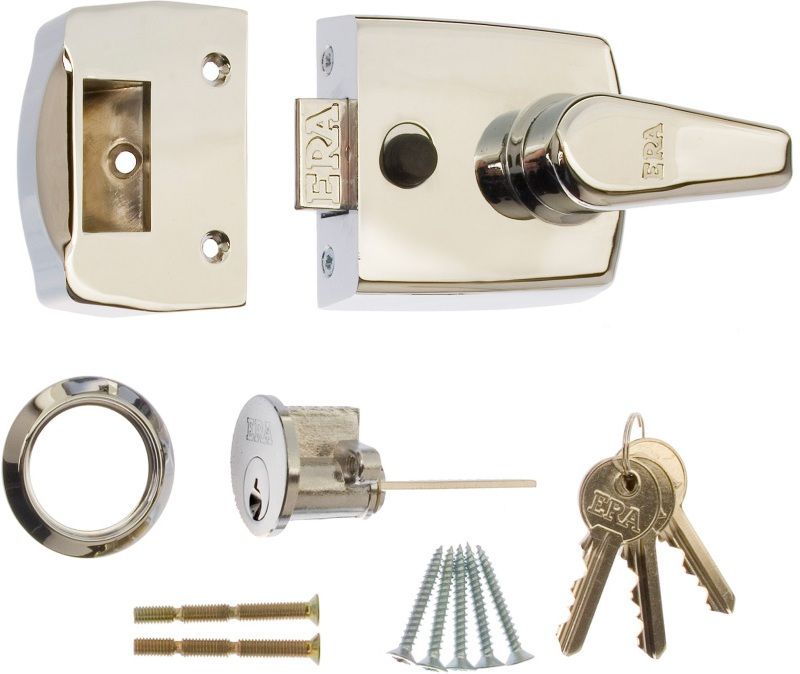 ERA STANDARD REPLACEMENT NIGHTLATCH 60mm POLISHED CHROME VISI PACK 1630-37-2