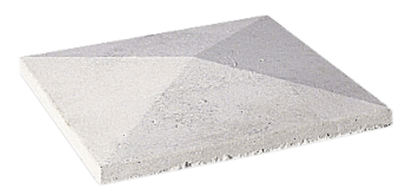 BRADSTONE PYRAMID PIER CAPS 305 x 305mm OFF WHITE 22782