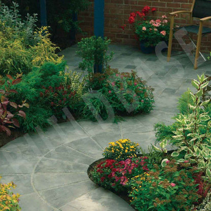 BRADSTONE OLD RIVEN PAVING CIRCLE 2.4m DIA AUTUMN COTSWOLD 06372