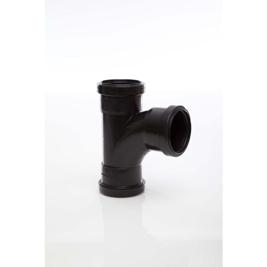 POLYPIPE PUSHFIT SWEPT TEE 50mm x 91.25deg WP56 WP56G GREY
