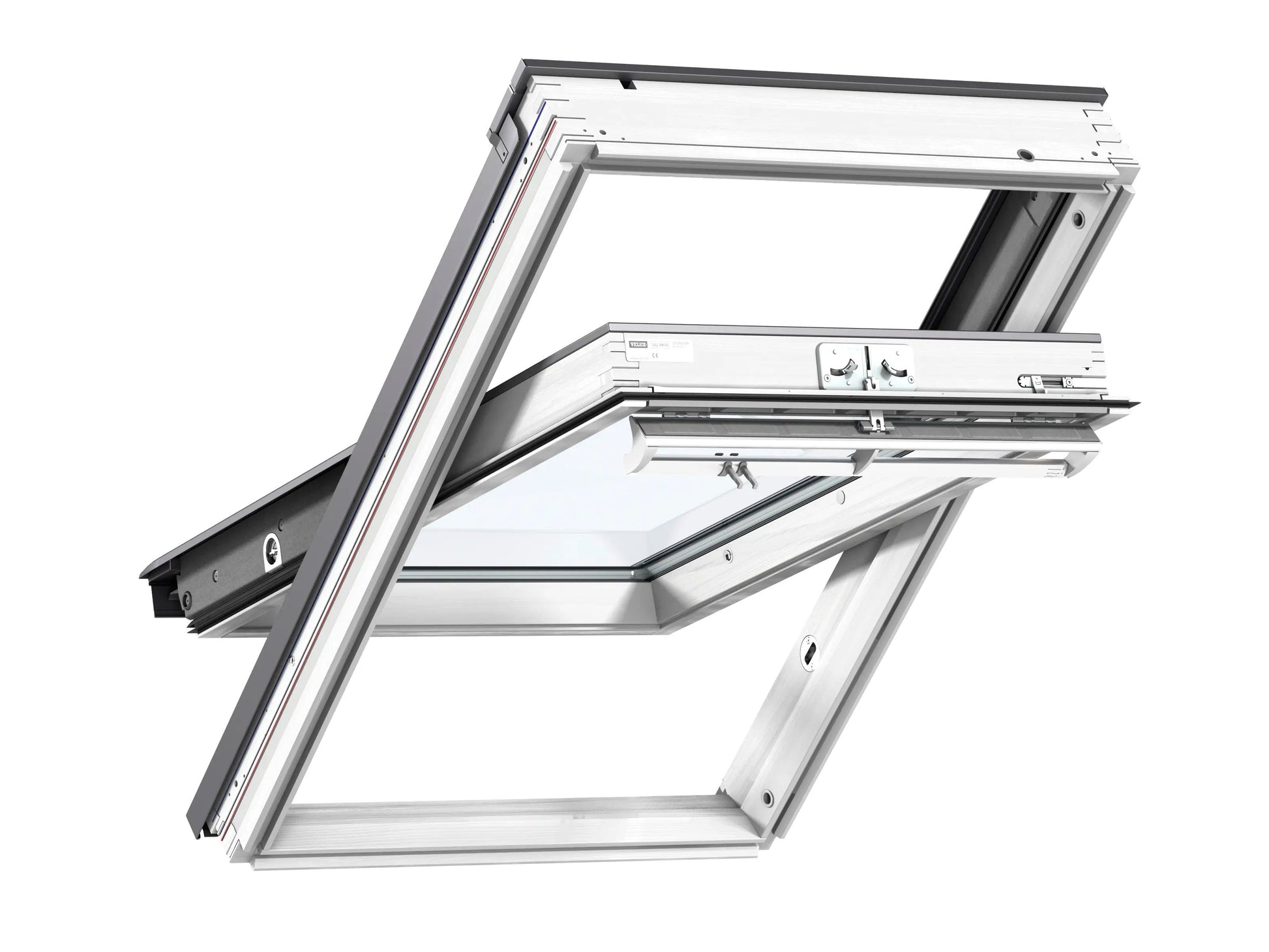 Velux GGL CK02 2070Q Security Centre Pivot Roof Window 70-Pane 55 x 78cm White