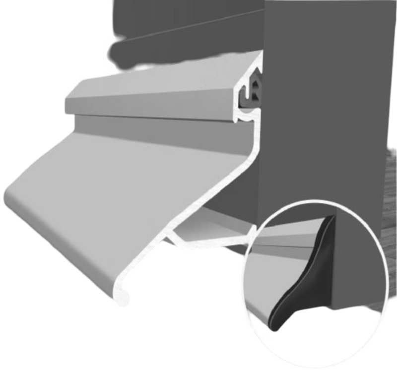 EXITEX ERD DEFLECTOR NO SEAL 914mm MILL 1.01.0130.0914.30