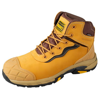 BUCKBOOTZ BLITZHY WATERPROOF TRADE SAFETY BOOTS SIZE 10 HONEY