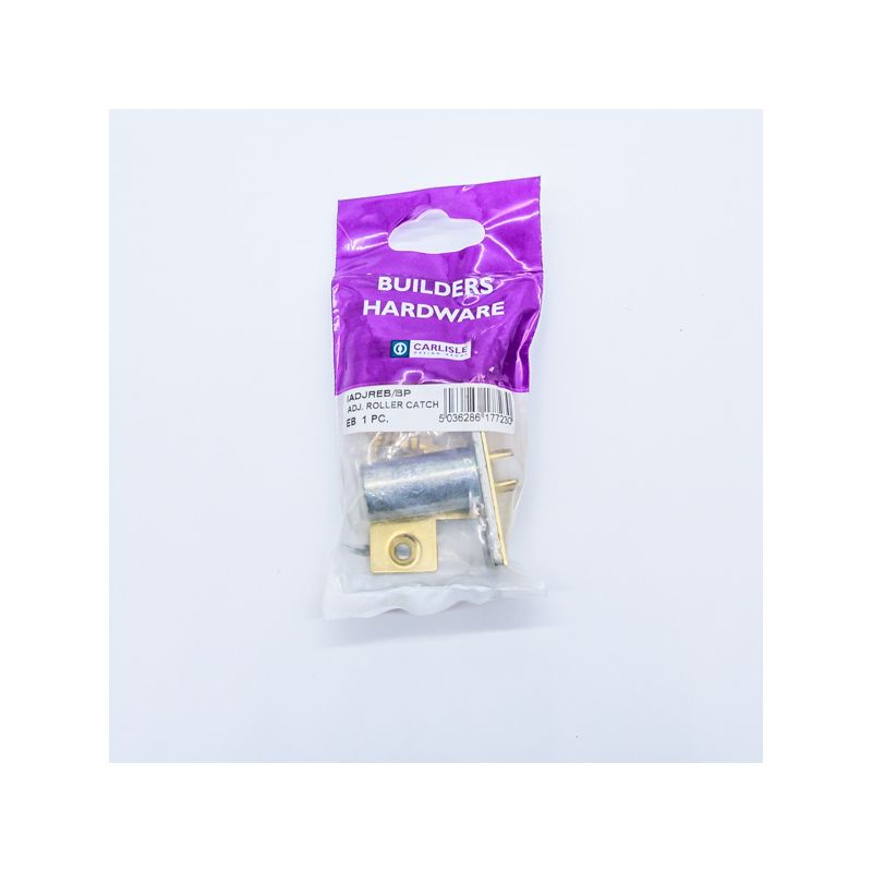 CARLISLE BRASS NICKEL PLATED ADJUSTABLE ROLLER CATCH IADJRNP/RP