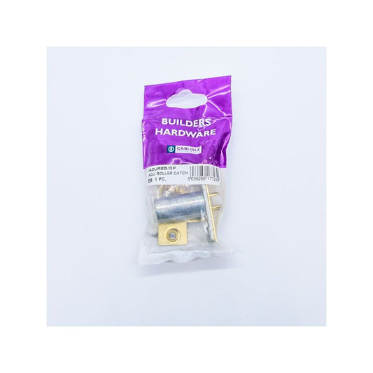 CARLISLE BRASS NICKEL PLATED ADJUSTABLE ROLLER CATCH IADJRNP/RP