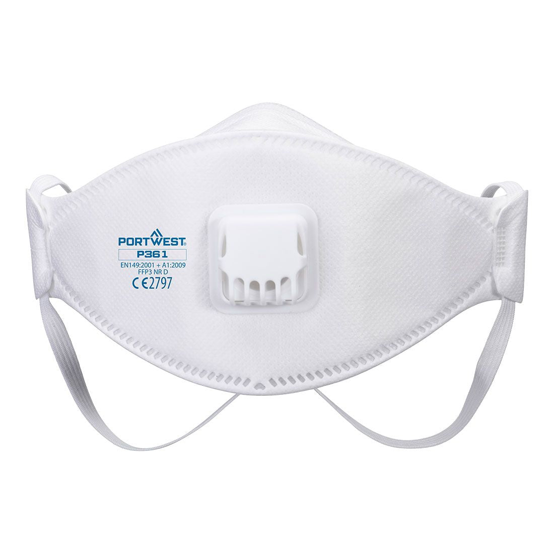 Trifold Valved Dolomite FFP3 Respirator (Pk10), , R, White