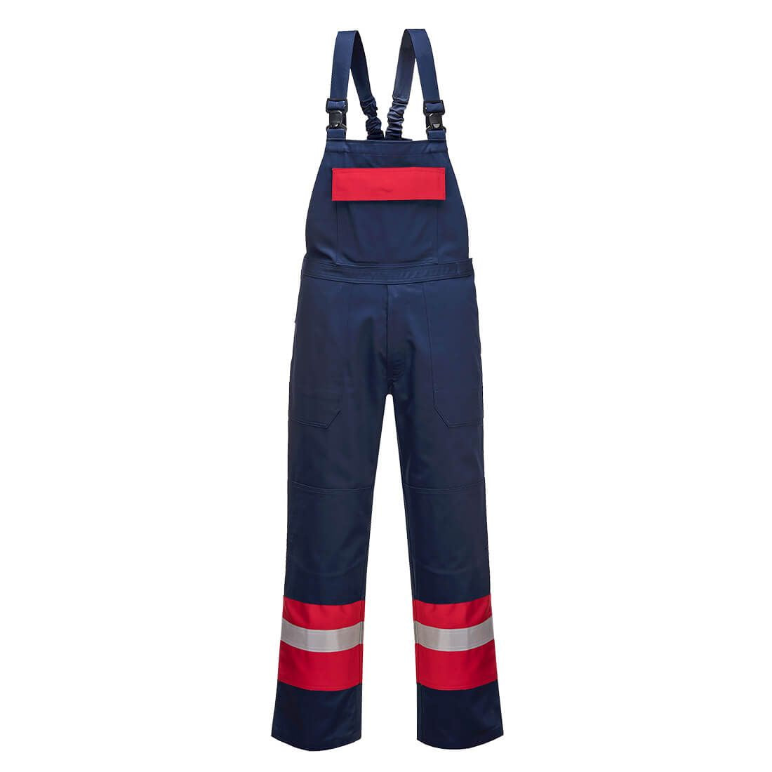 Bizflame Work Bib and Brace, 4XL, R, Navy