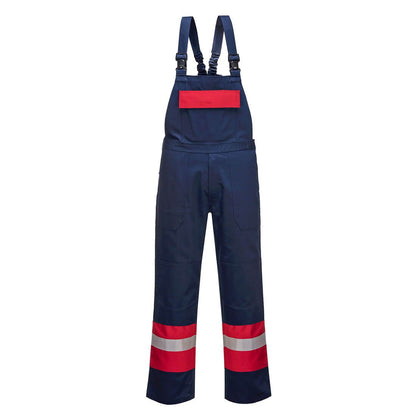 Bizflame Work Bib and Brace, 4XL, R, Navy