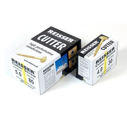 REISSER CUTTER POZI CSK BOX OF 200 WOODSCREWS 6 x 40mm