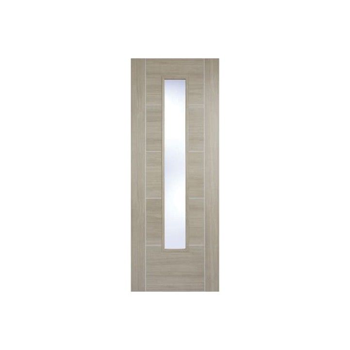LPD L/GREY P/FINISHED LAMINATED VANCOUVER GLAZED 1981 x 838 x 35mm (33") LAMLGRVANGL33