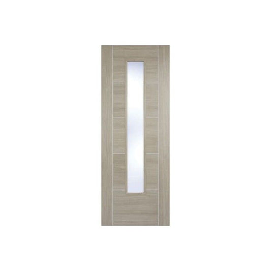 LPD L/GREY P/FINISHED LAMINATED VANCOUVER GLAZED 1981 x 838 x 35mm (33") LAMLGRVANGL33