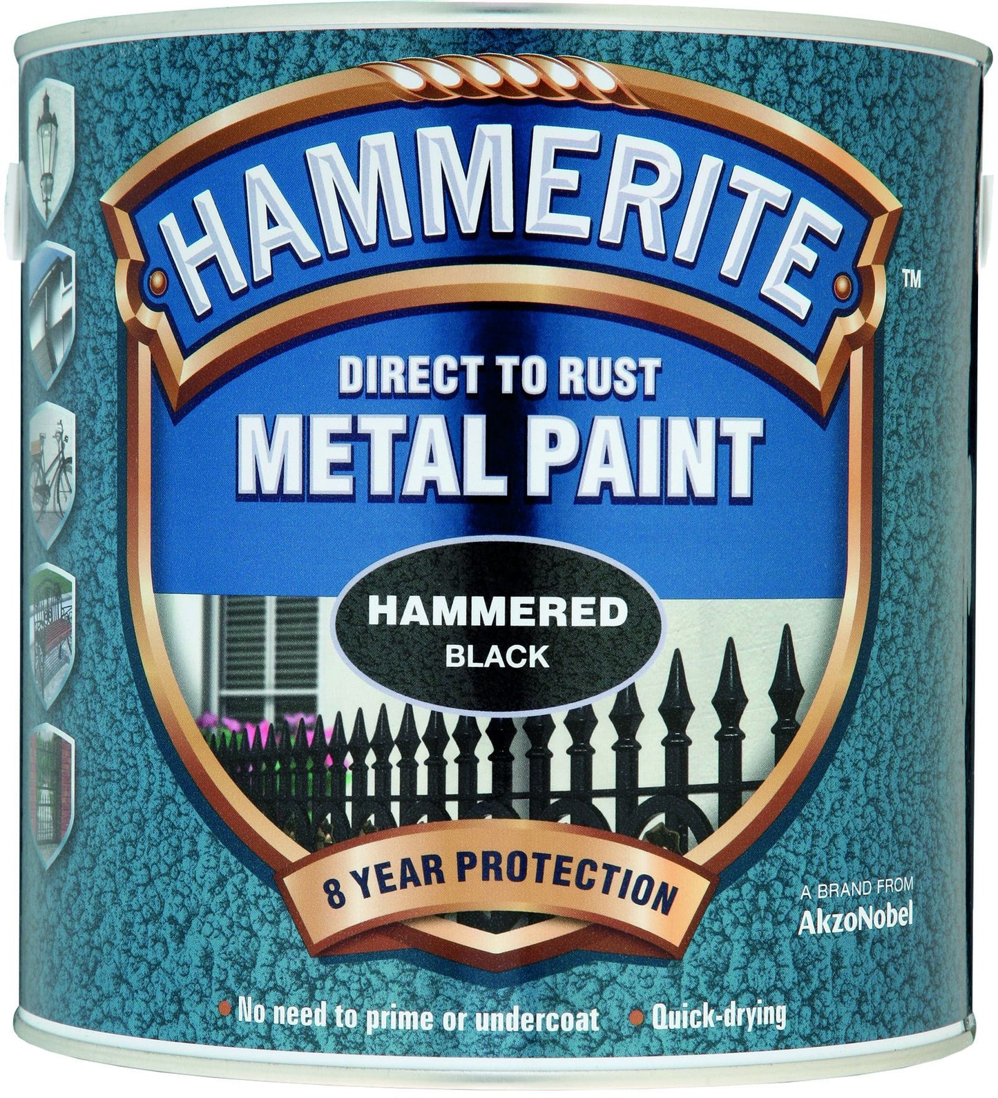 HAMMERITE 2.5l HAMMERED FINISH DIRECT TO RUST BLACK 5084795
