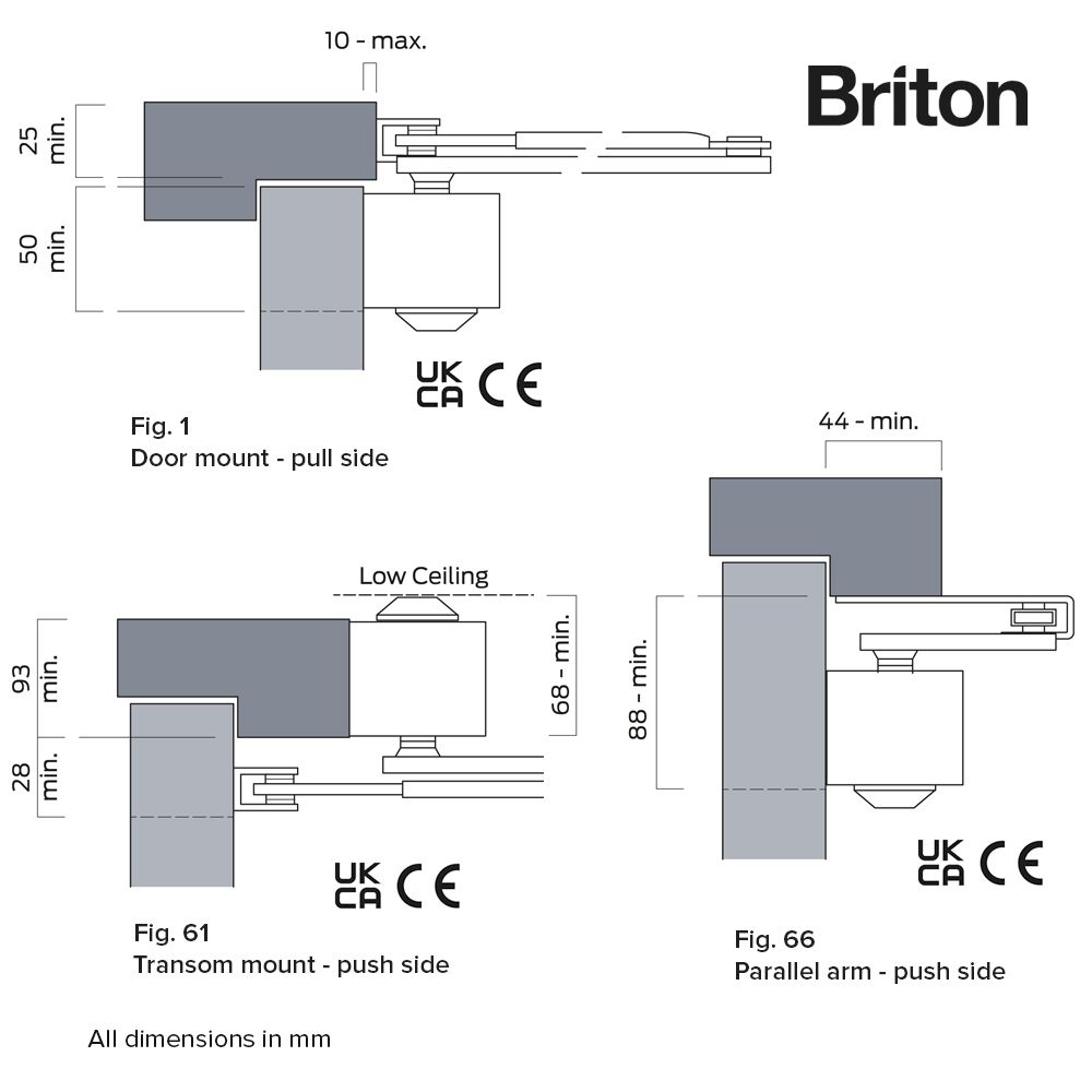 BRITON ADJT 1-4 DOOR CLOSER 2003V.SES