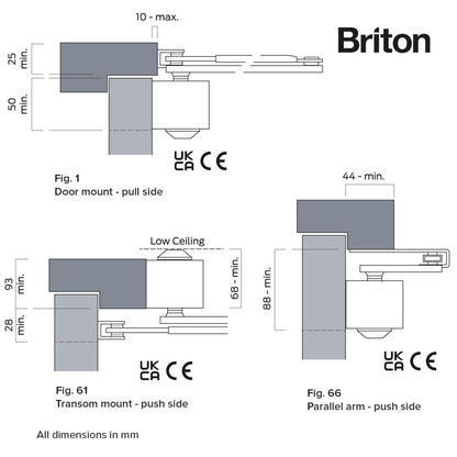 BRITON ADJT 1-4 DOOR CLOSER 2003V.SES