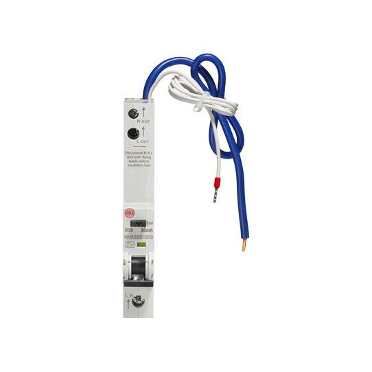 WYLEX NHXSBS1B50 1-POLE TYPE A RCBO B CURVE 50a 6ka
