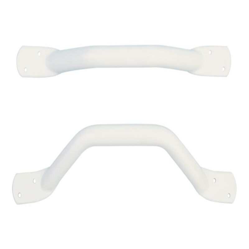 BATHEX M003520 OFFSET FLAT END GRAB RAIL 25 x 300mm WHITE