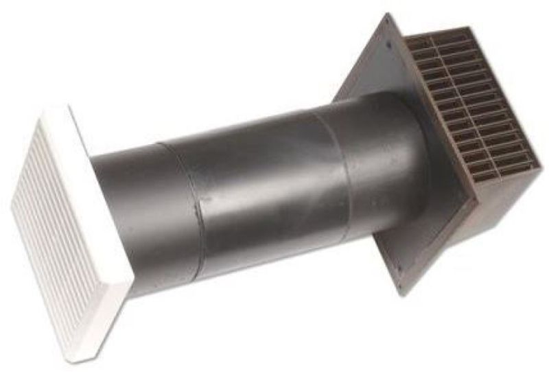 STADIUM BLACK HOLE VENT WHITE COWL 127mm BM418/W