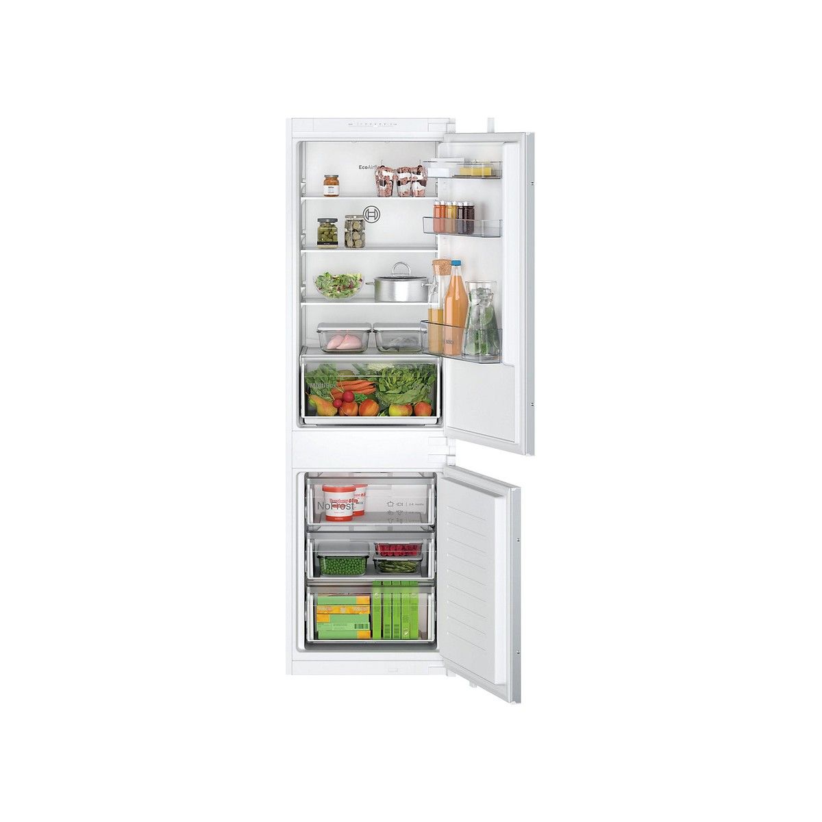 BOSCH KIN86NSE0G SERIES 2 NO FROST BOTTOM FREEZER 1770 x 540mm