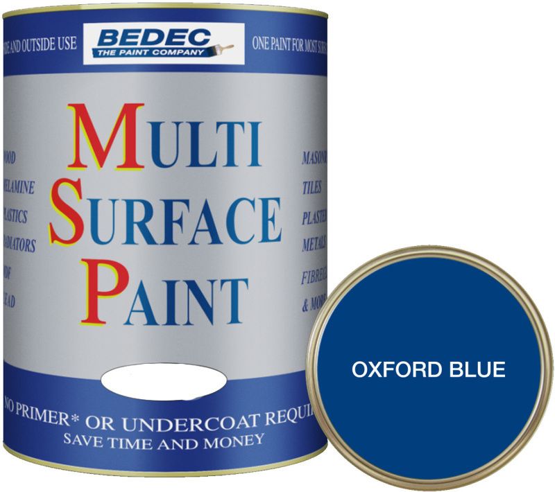 BEDEC SOFT SATIN MULTI SURFACE PAINT 750ml OXFORD BLUE BEDE2KB1182/29