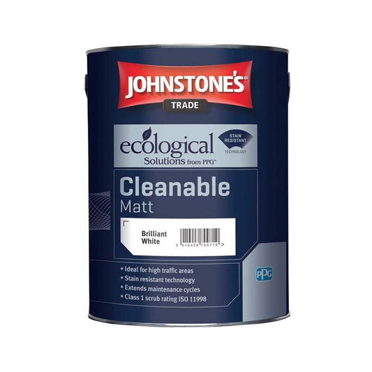 JOHNSTONES CLEANABLE MATT BRILLIANT WHITE 5l 447299