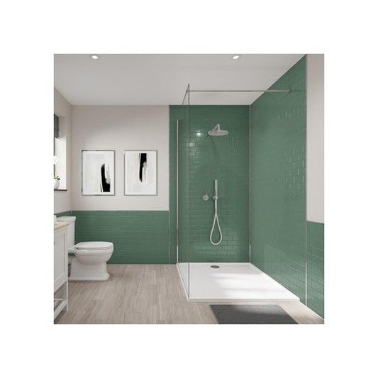 WETWALL SHOWER TILE 3 x 1220 x 2440mm MOSS COMPOSITE 15216668