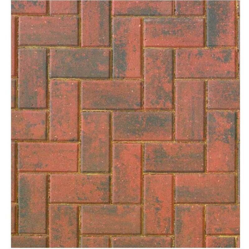 BRETT OMEGA PAVING 80mm 200 x 100mm BRINDLE OM80BR