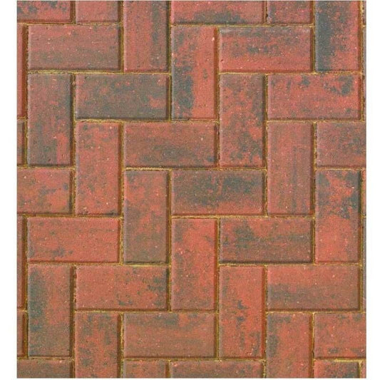 BRETT OMEGA PAVING 80mm 200 x 100mm BRINDLE OM80BR