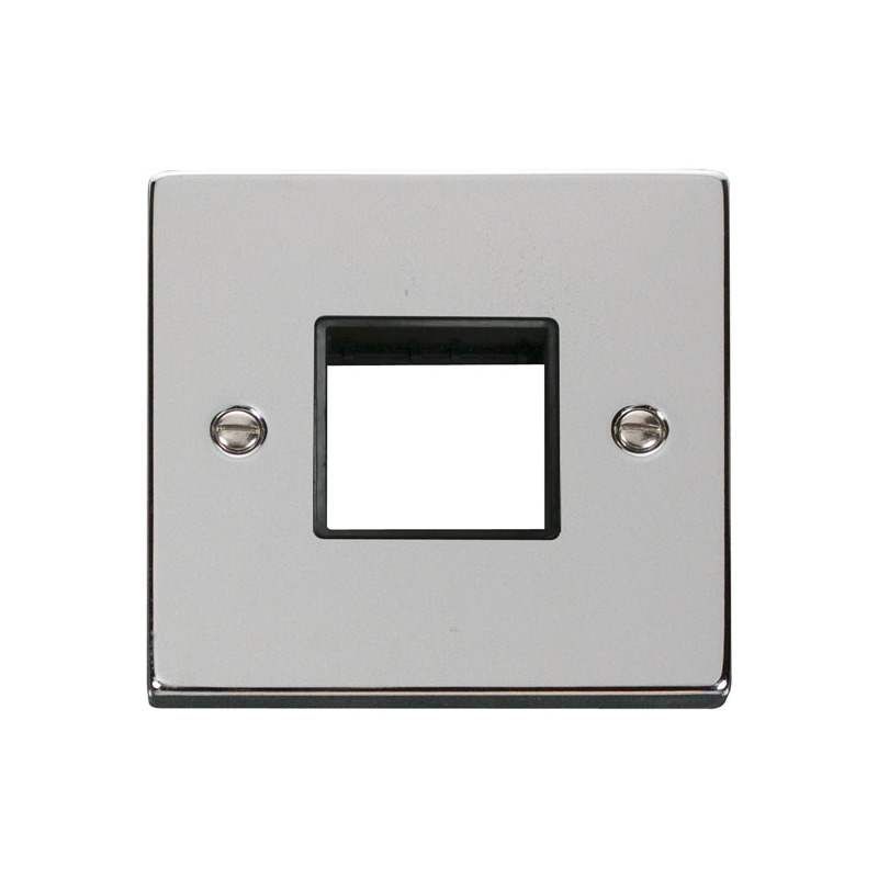 CLICK VPCH402BK 1 GANG PLATE TWIN APT MG