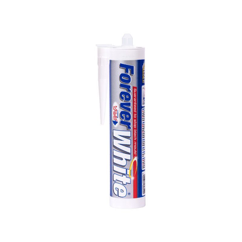 Everbuild Forever Silicone Sealant 295ml White FOREVERWE
