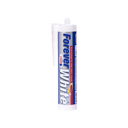 Everbuild Forever Silicone Sealant 295ml White FOREVERWE