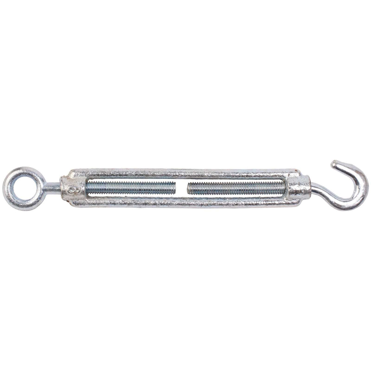 10mm No 421 PACK OF 2 FORGED STRAINING SCREWS HOOK TO EYE PREPACKED 421XPP0010ZP