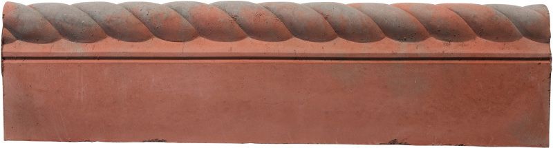 BOWLAND FULL SCROLL EDGING 590 x 160 x 50mm OLD RED C66OR109