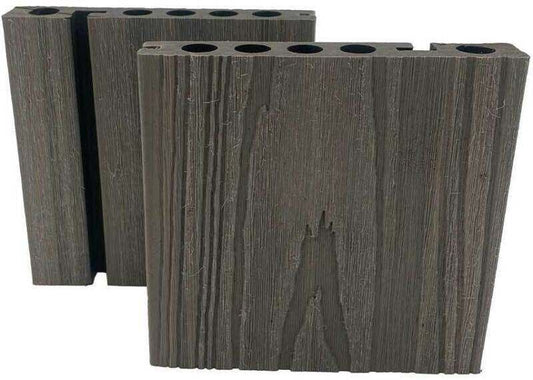 COMPLETE COMPOSITE DECKING NOSEBOARD DUAL 138 x 22 x 3600mm ANTIQUE CCDNBA