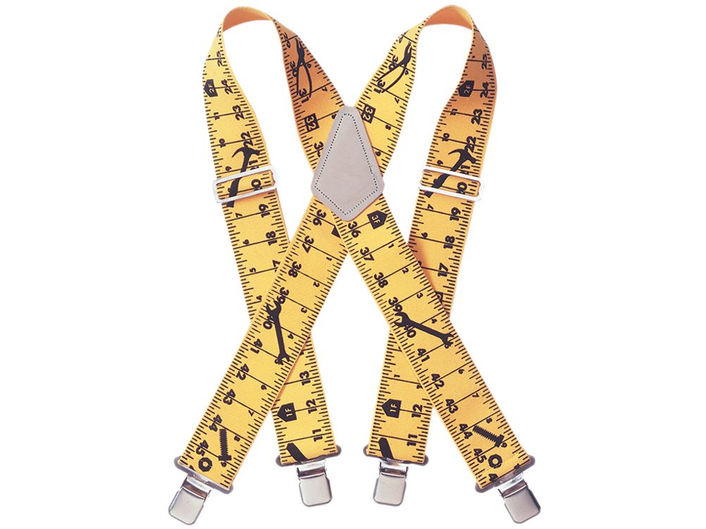 KUNYS KUNSP15 YELLOW TAPE MEASURE BRACES