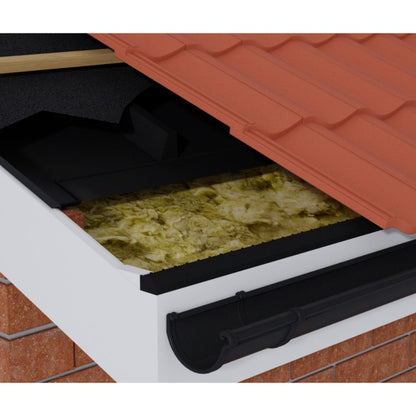 TIMLOC OVER FASCIA VENT 10mm x 1m BLACK OF1BL