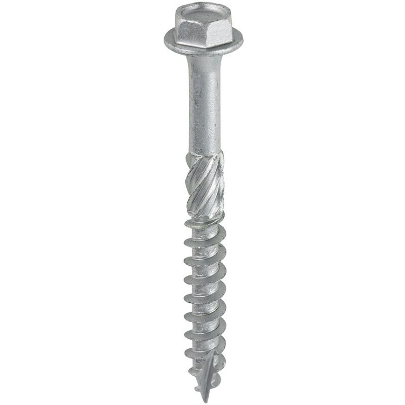 TIMCO INDEX HEX SCREW 8 x 75mm (PACK 10) SILVER 875INI