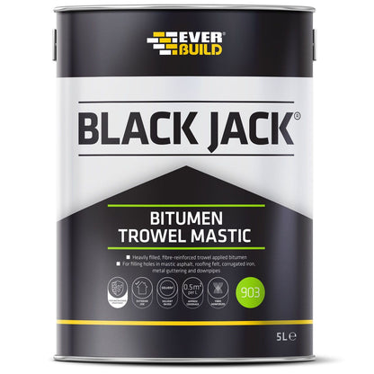 Everbuild Black Jack Bitumen Trowel Mastic 2.5L 90302