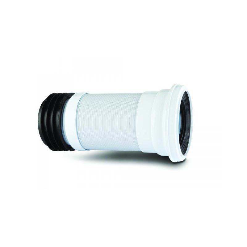 POLYPIPE SHORT FLEXI PAN CONNECTOR 200-350mm WHITE SK58