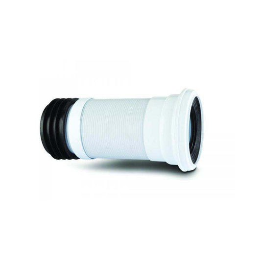 POLYPIPE SHORT FLEXI PAN CONNECTOR 200-350mm WHITE SK58