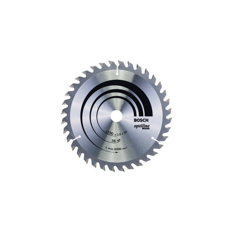 BOSCH 2608640613 OPTILINE WOOD CIRCULAR SAW 36T x 26 x 190mm