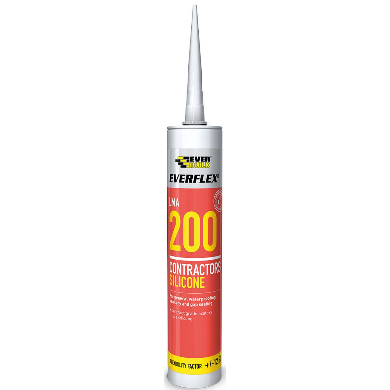 Everbuild Everflex Lma 200 Contractors Silicone Clear 295ml 200TR