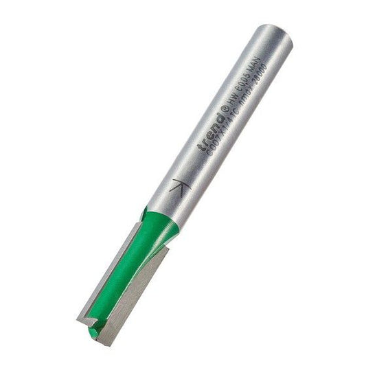 TREND C007X1/4TC TWO FLUTE 6.3MM DIA X 19.1MM CUT