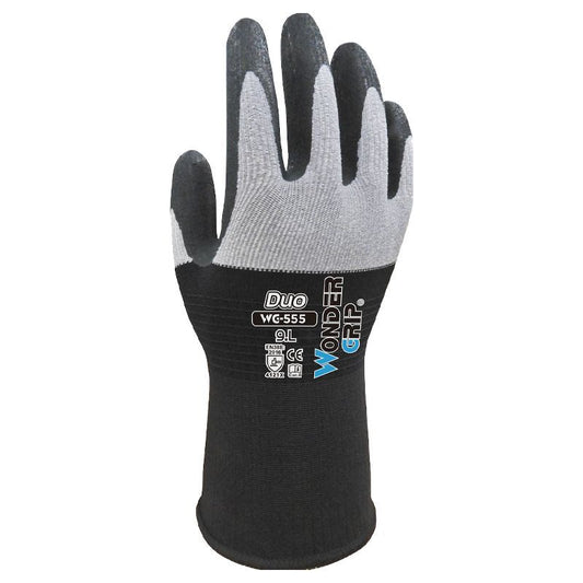 WONDER GRIP DUO NITRILE PALM PRECISION GLOVES LARGE WG555091