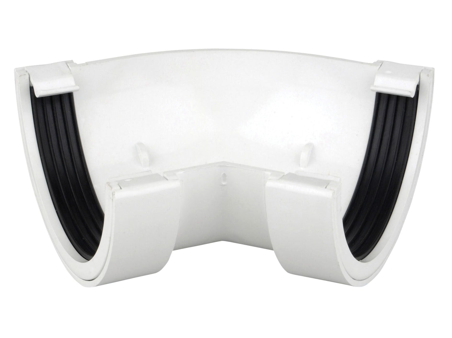 OSMA 0T004 ROUND PVCU GUTTER ANGLE 45deg 112mm 0T004W WHITE