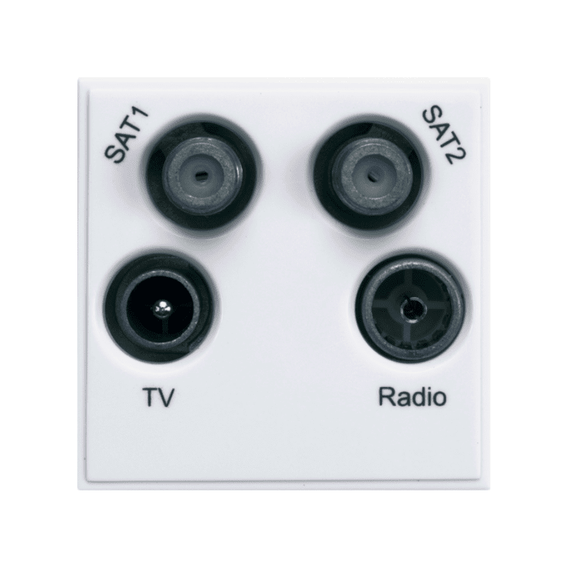 HAGER WMMQX QUADPLEXER EURO MODULE WHI