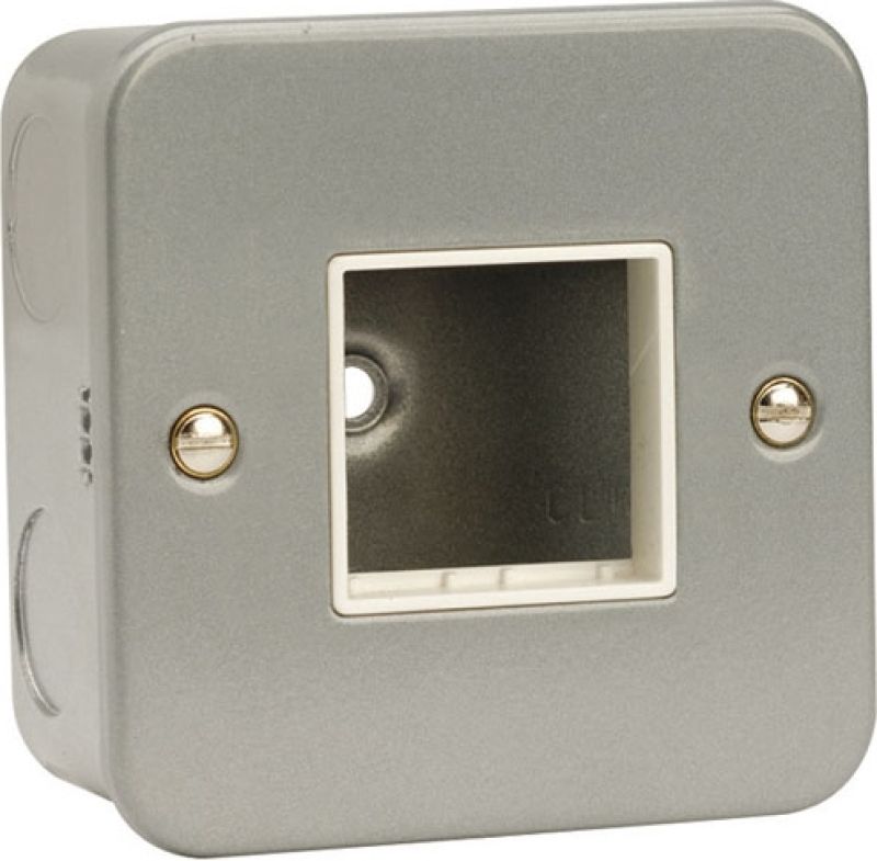 CLICK CL402 2-GANG METAL CLAD SWITCH PLATE APERTURE