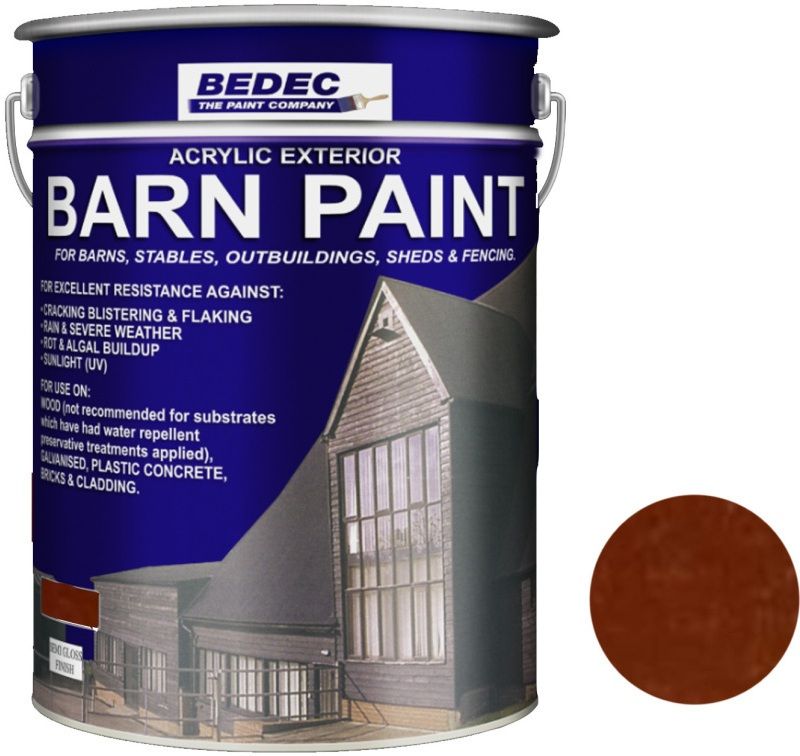 BEDEC SEMI GLOSS BARN PAINT 20l DARK OAK BEDE2AK2014/54