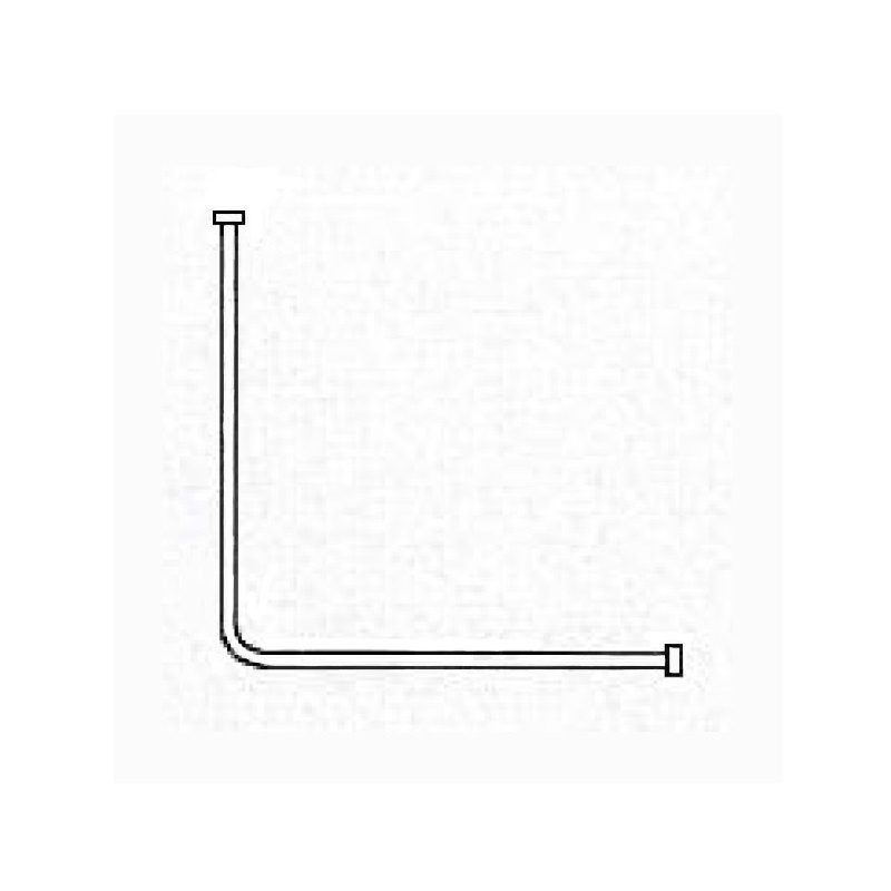 AKW 24039 L-SHAPED CURTAIN RAIL 1800 x 820mm