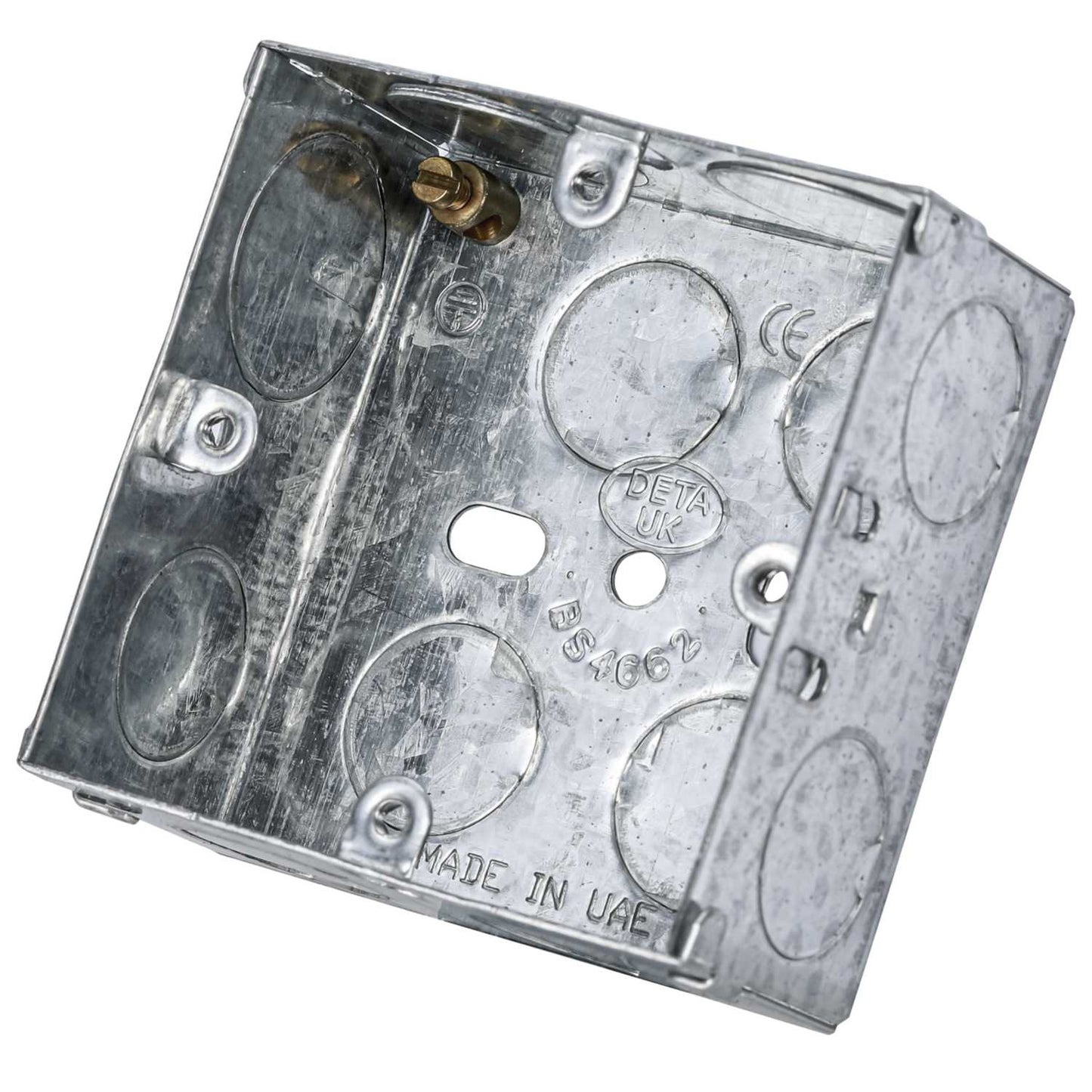1 Gang 35mm Flush Metal Knockout Box (Sold in 1's)